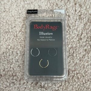 Body Rage Illusion Septum Jewelry Set